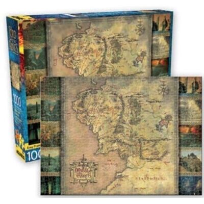 MIDDLE EARTH MAP PUZZLE 1000P 51X71CM