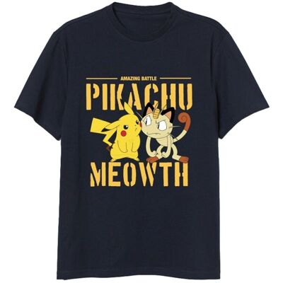 PIKACHU VS MEOWTH T-SHIRT M