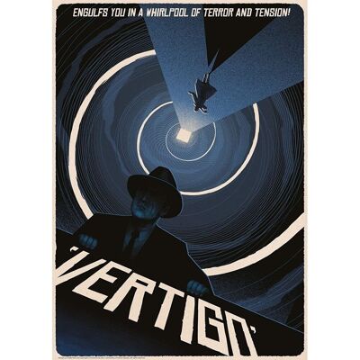 POSTER VERTIGO DI ALFRED HITCHCOCK