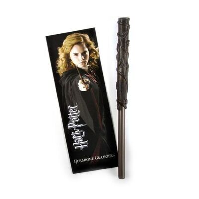 HERMIONE GRANGER BAGUETTE-STYLO ET MARQUE-PAGE 12CM