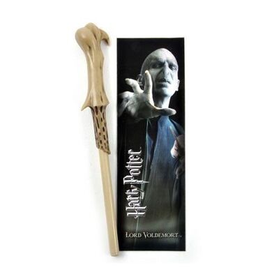 LORD VOLDEMORT BAGUETTE-STYLO ET MARQUE-PAGE 18CM