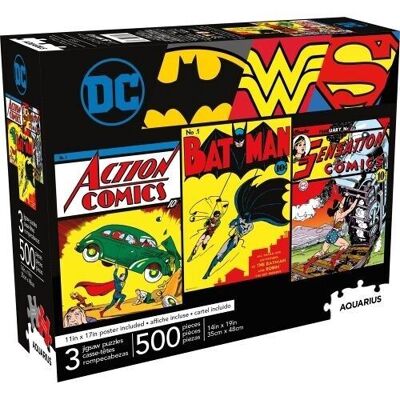 DC COMICS PUZZLE SET 500 PIECES