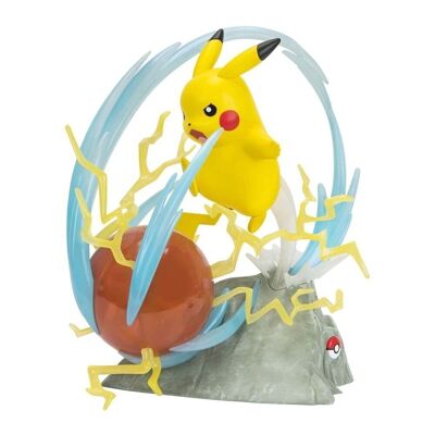 PIKACHU STATUE ELECTRIC ATTACK WITH LIGHT 33CM