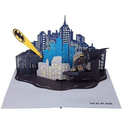 3D POP UP CARD BAT SIGN 18 CM