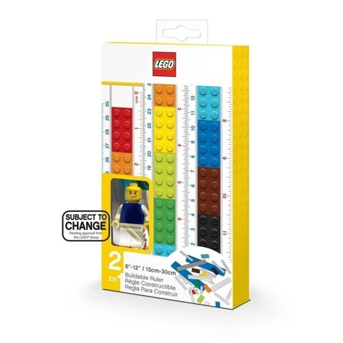 PACK REGLA CON MINIFIGURA LEGO