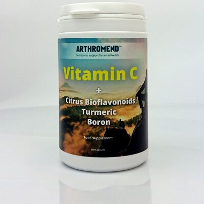 Arthromend ™ - Vitamina C con bioflavonoides, cúrcuma y boro (250 cápsulas)