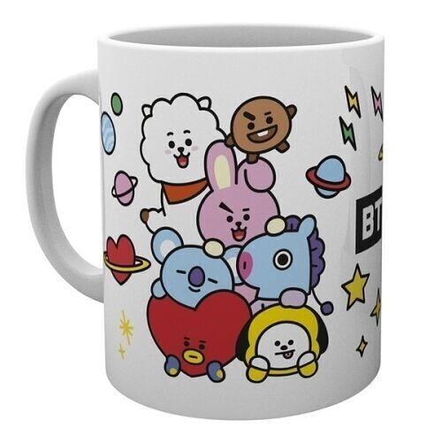 TAZA BT21 APILADOS 300ML