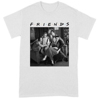 CAMISETA FRIENDS EN GRUPO BLANCA XL