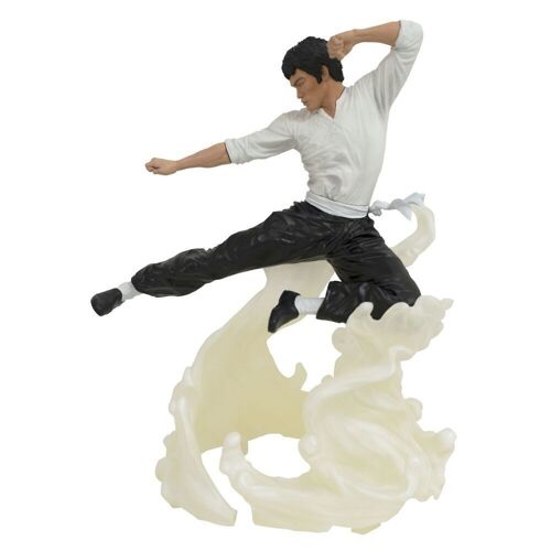 ESTATUA BRUCE LEE PATADA EN EL AIRE 25CM