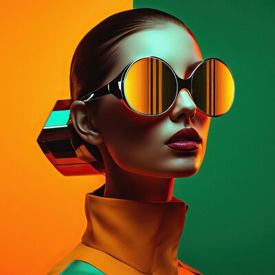 Acrylglasgemälde – Tomorrow's Fashion 04 (45,72 x 60,96 cm) – Hartman AI