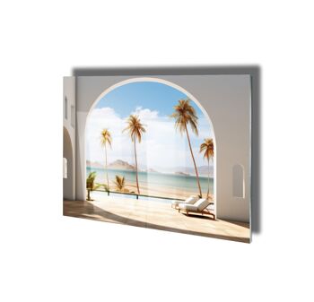 Tableau sur verre acrylique - Sea View 01 (27,94 x 35,56 cm) - Hartman AI 2