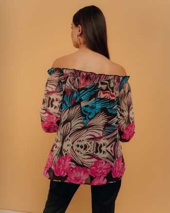 Blouse à épaules tombantes 7