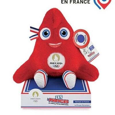 Peluche Mascota Oficial de los Juegos Olímpicos París 2024 - Hecho en Francia - 30 cm