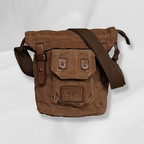 Tracolla "GasMask"  CrossBody "Gas Mask" Tent Truck Overdye Brown