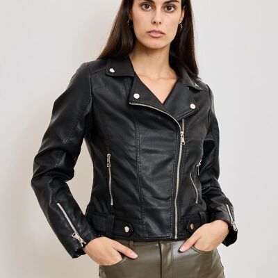 Faux leather jacket