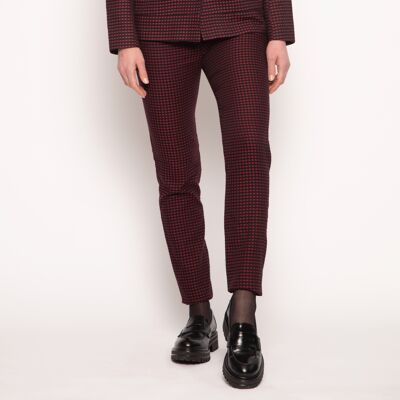 Pantalon Slim Burgundy