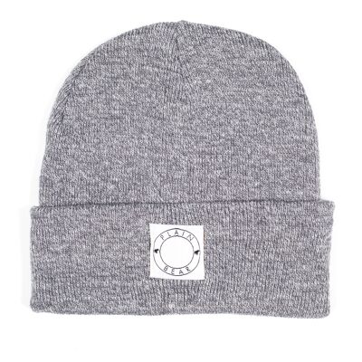 Heather grey Label Beanie