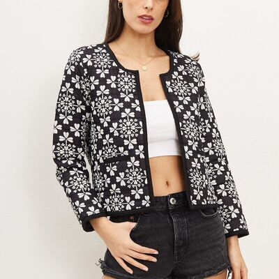 Bohemian quilted reversible jacket