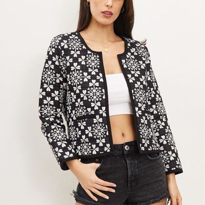 Chaqueta reversible acolchada bohemia