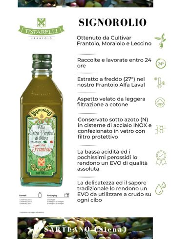 Signorolio 0,250 lt - Huile d'olive extra vierge extraite à froid 2