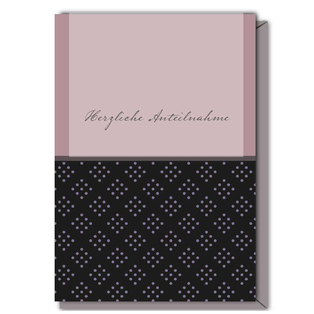 Think Trauerkarte Herzliche Anteilnahme