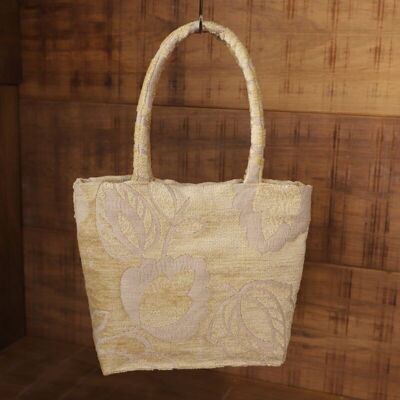 Borsa tote piccola Mira in jacquard sostenibile