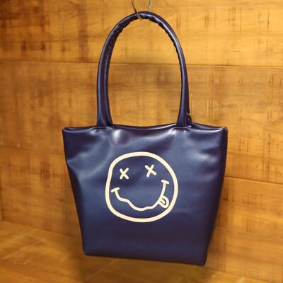 Small Grunge Tote Bag with Front Print