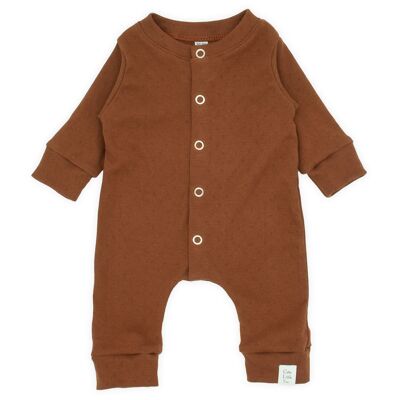 Onesie | Durchbrochen | Braun