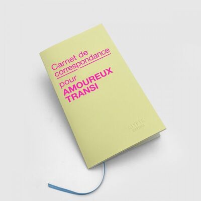 Correspondence notebook for CROWDED LOVERS - Recycled paper