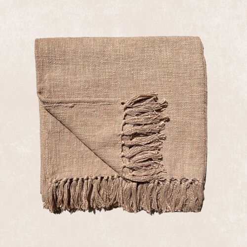 Braune Throw Decke 160 x 220 cm | Renzo