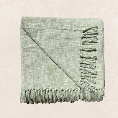 Green Throw Blanket 160 x 220 cm | Mint