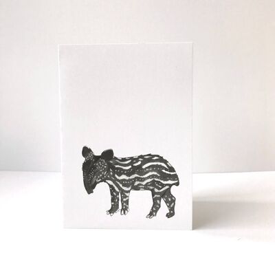 Tarjeta de felicitación Baby Tapir
