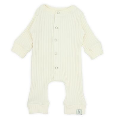 Onesie | wide rib | off white