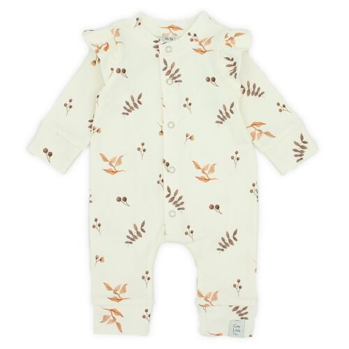 Onesie | branches ruffles | off white