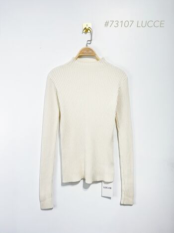 Pull simple côtelé - 73107 2