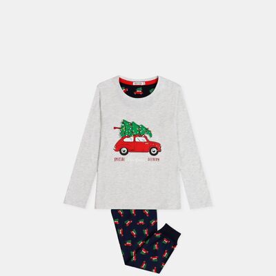 ADMAS Langarm-Pyjama „Weihnachtsbaum“ für Mädchen