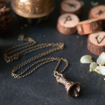 Necklace - Witch Bell Protection Amulet.