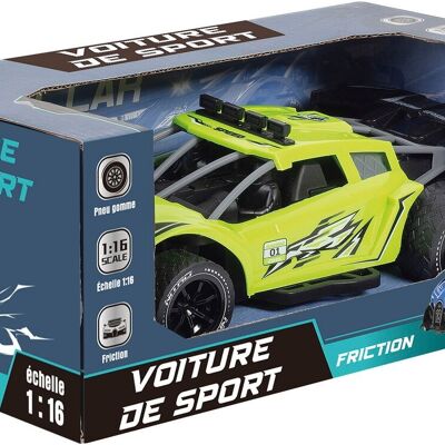 Auto Sport 1/16ème Friction - Modèle choisi aléatoirement