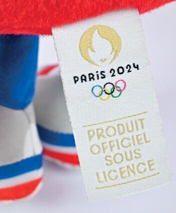 Peluche Mascotte Officielle Jeux Olympiques Paris 2024 - 27 cm sachet 6