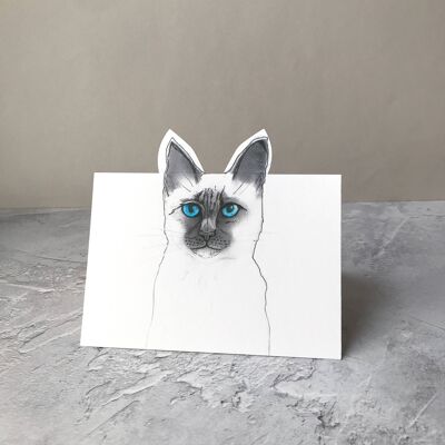 Biglietto pop-up con gatto Baby