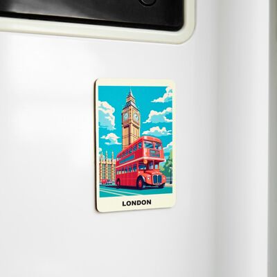 Bezaubernde Souvenir-Magnete – Feiern Sie England-Erinnerungen – London Bus Big Ben