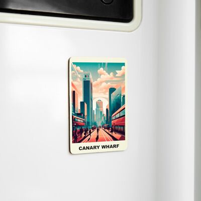 Charming Souvenir Magnets - Celebrate England Memories - Canary Warf