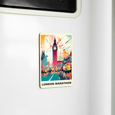 Affascinanti magneti souvenir - Celebra i ricordi dell'Inghilterra - Maratona di Londra