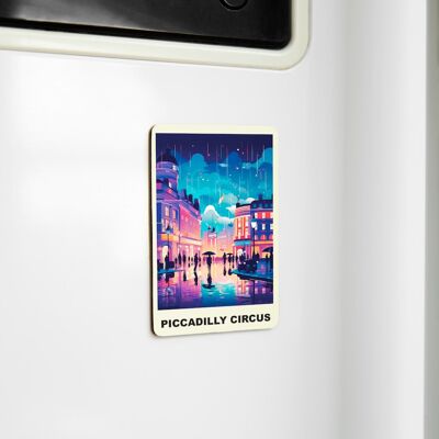 Charming Souvenir Magnets - Celebrate England Memories - Piccadilly Circus