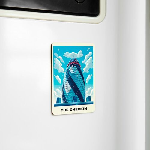 Charming Souvenir Magnets - Celebrate England Memories - The Gherkin