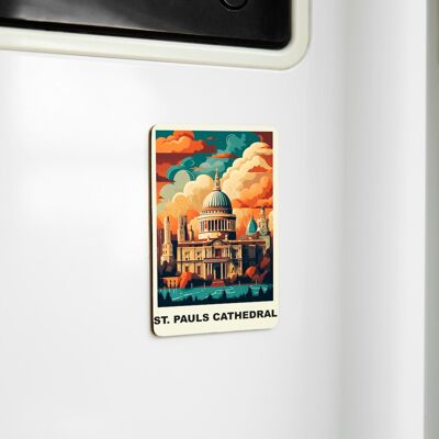 Affascinanti magneti souvenir - Celebra i ricordi dell'Inghilterra - St. Paul Cattedrale di Londra