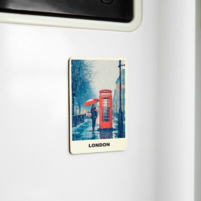 Encantadores imanes de recuerdo - Celebre los recuerdos de Inglaterra - London Phone Box