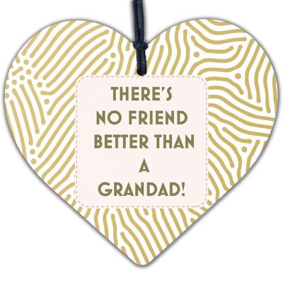 Regali di compleanno per il nonno Targa dell'amicizia a cuore, regalo di ringraziamento per i nonni