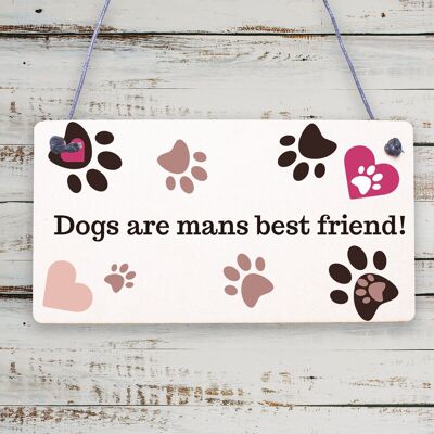 Letrero divertido para perro para el hogar, regalos para mascotas para amantes de los perros, letrero colgante, placa decorativa para el hogar