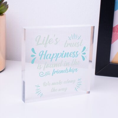 SOULMATE Gift Acrylic Block Best Friend Plaques Anniversary Valentines Day Gifts - Bag Not Included